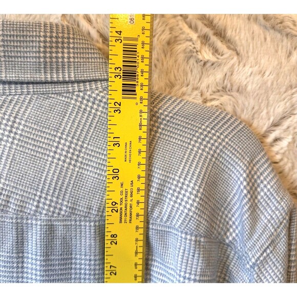 Robert Talbott Estate Shirt Mens XL Blue Plaid Button Down 100% Cotton - Picture 8 of 10